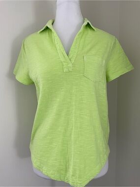 Vineyard Vines - Neon Lime Short Sleeve Polo Tee